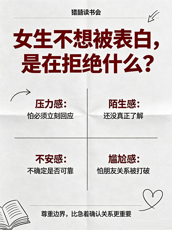 【猎囍读书会】大部分情况，女生不希望男人表白
